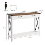 Arielle console 2 Tiroirs – Image 3