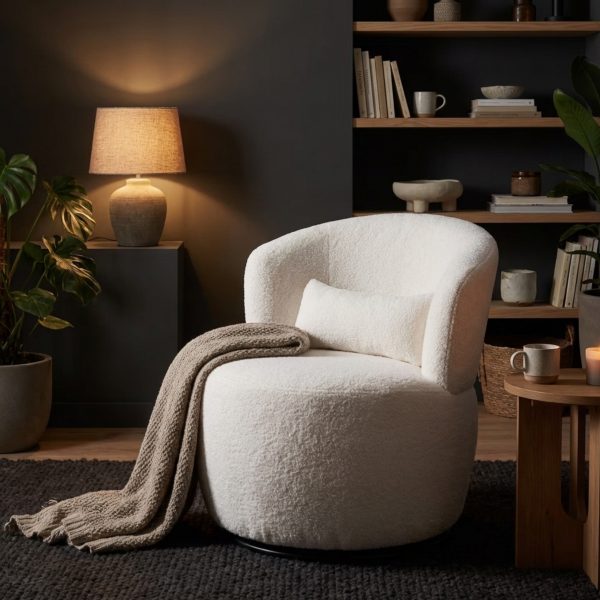 Fauteuil pivotante Bella Curve