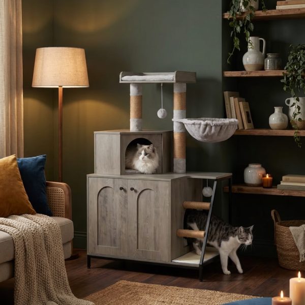 Var Meuble litière & Arbre à Chat