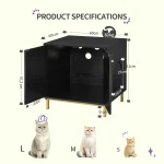 Bea Armoire à bac à litière pour chat – Image 5